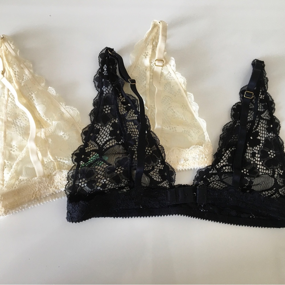 Honeydew Halter Lace Bralette Set